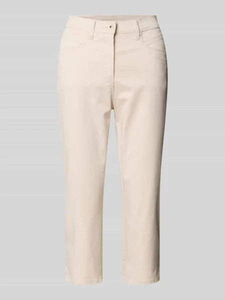 Spodnie capri w kroju skinny fit z mieszanki bawełny model LUCA' Raphaela By Brax białe