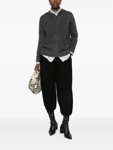 Cardigan 's Max Mara cu glugă gri