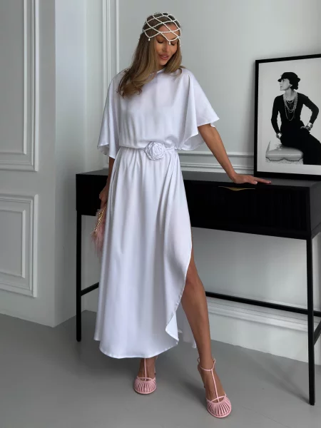 Макси платье Jadone Fashion белое
