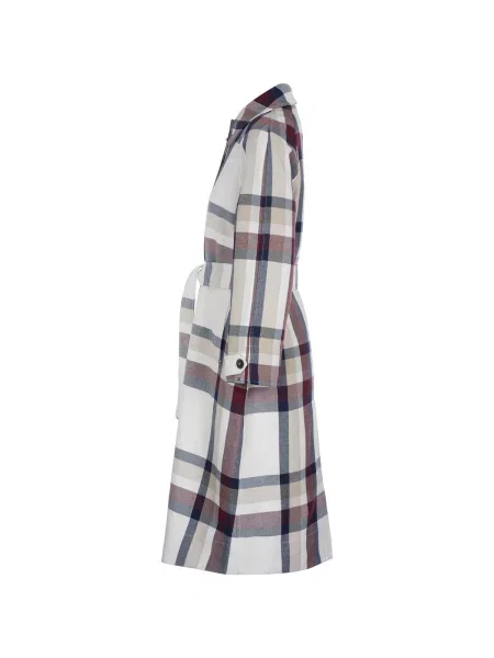 Kabát Tommy Hilfiger hnedá