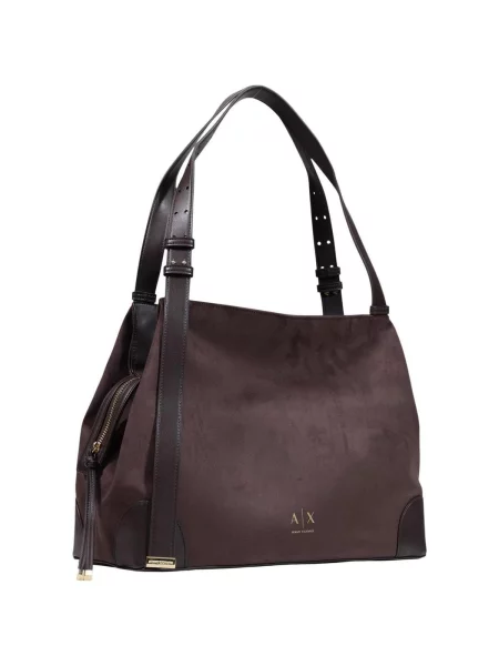 Kabelka Armani Exchange hnedá