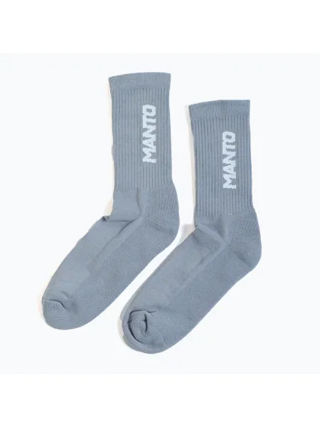 MANTO Logotype 23 zokni 1 pár szürke. Méret: L szürke