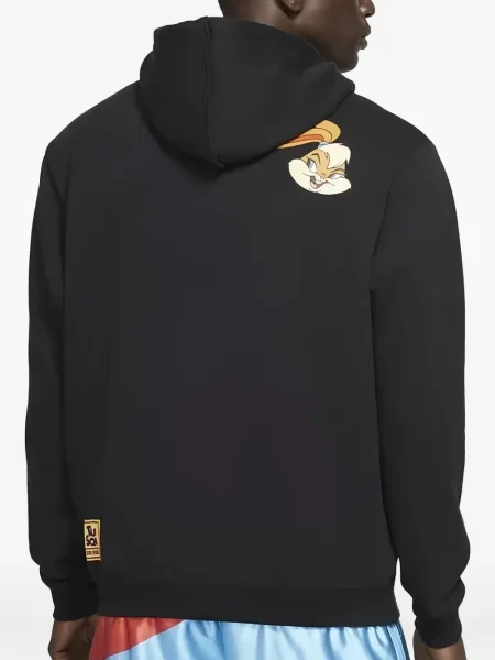 Pantaloni Nike din fleece alergare cu broderie negru