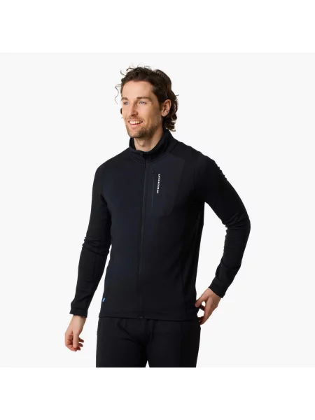 Bluza Wędrówki Mężczyzna Ultra Light Szybkoschnący czarna