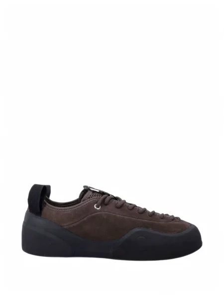 Sneakerși Village Pm din piele de căprioară maro