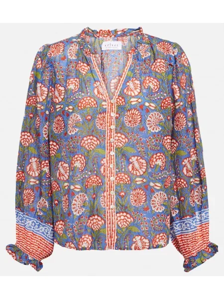 Top Velvet de catifea cu imagine