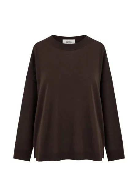 Tricou Jucca cu decolteu rotund maro