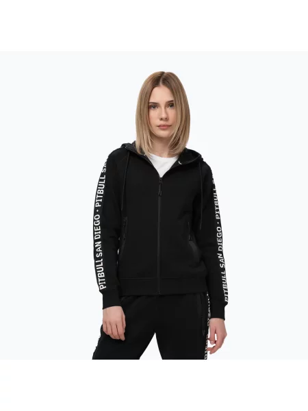 Bluza Pitbull Explory Tape Hooded Zip czarna