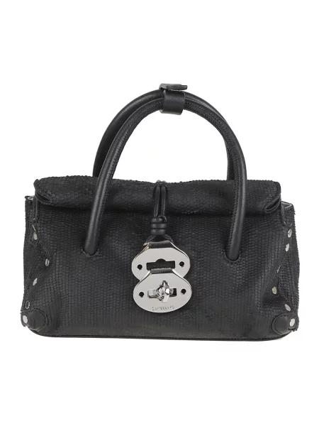 Torebka Zanellato skórzana szara