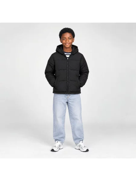 Geacă cu puf copii Jack & Jones negru