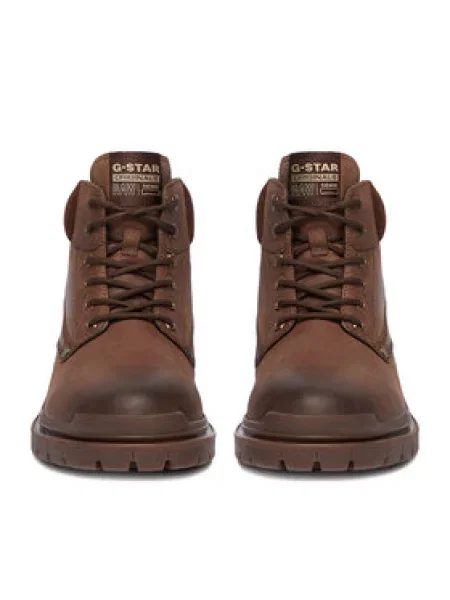 Kotníková obuv G-Star Raw hnědé