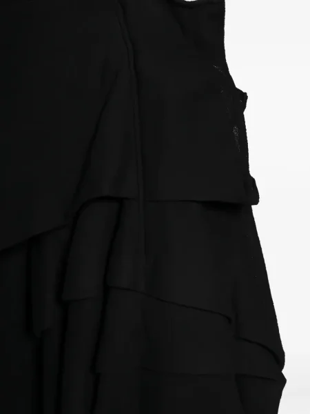 Миди пола Yohji Yamamoto до коляното черно