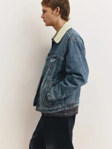 Pull&Bear Prijelazna jakna traper plavi