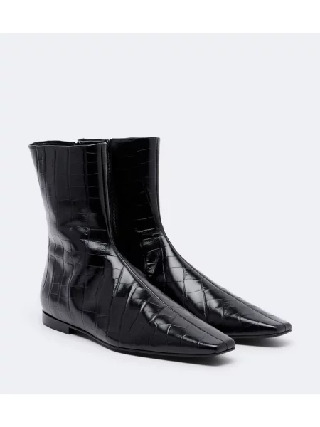 Cizme scurte Toteme din piele negru