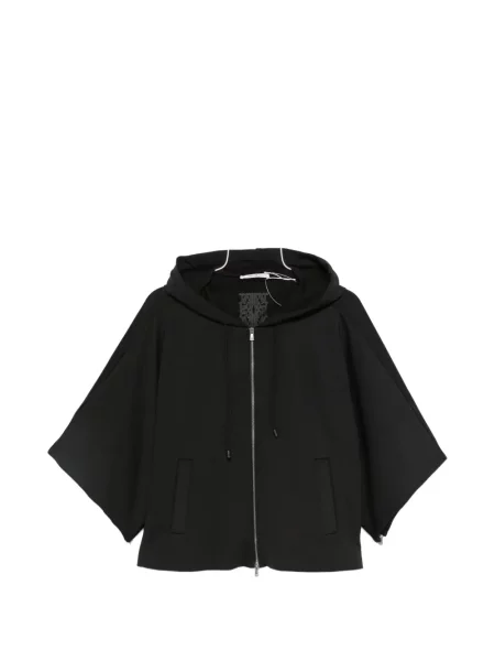 Geacă Max Mara cu glugă negru