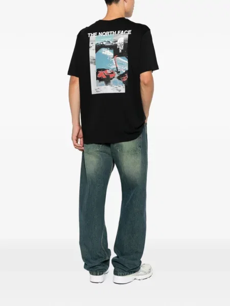 Tricou The North Face cu imagine negru