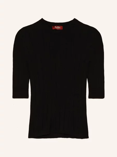 Max Mara Studio Úpletové Tričko Ragno černá