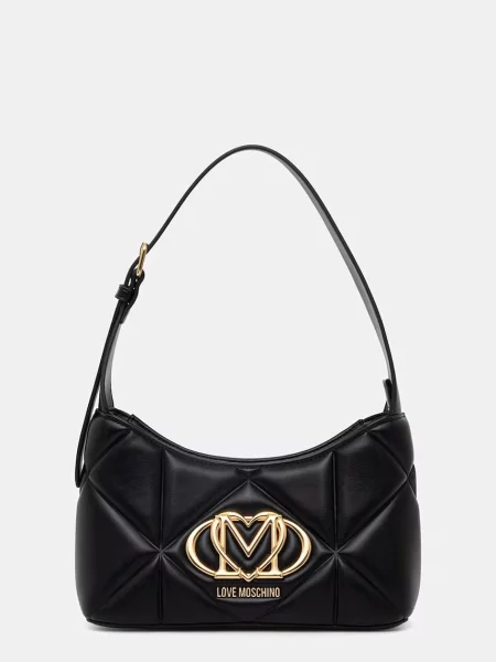 Love Moschino geantă pentru femei cu imitație de piele negru