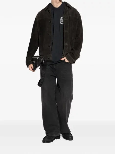 Grafic tricou Allsaints cu imagine negru