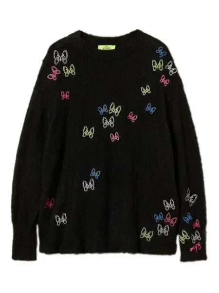 Pulover Twinset cu broderie negru