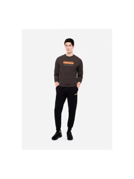 Mikina Emporio Armani Ea7 hnedá