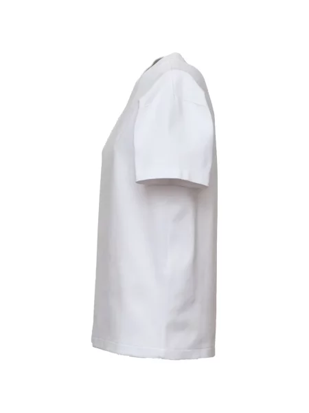 Scurt tricou N°21 cu decolteu rotund alb
