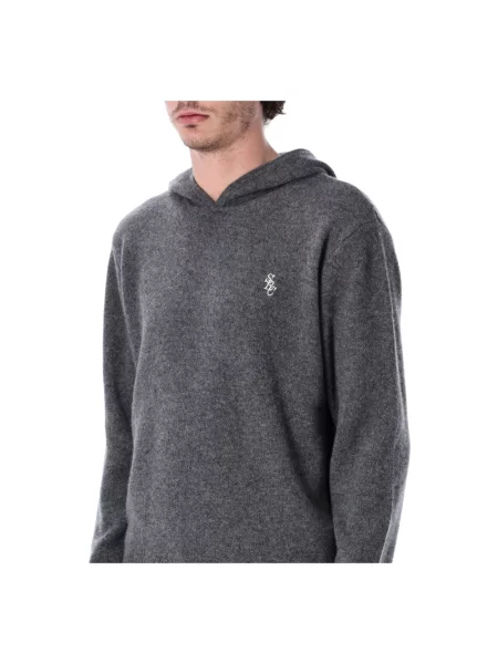 Sweter Sporty And Rich wełniany szary