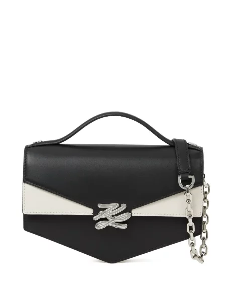 Geantă Karl Lagerfeld K/Autograph mini cu autograf negru