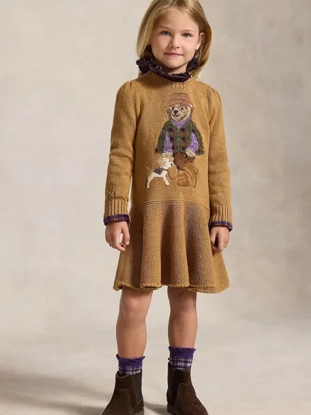 Polo Ralph Lauren розкльошена сукня з бавовною