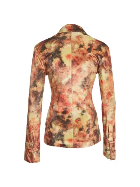 Cămașă Nanushka cu model floral cu imagine portocaliu