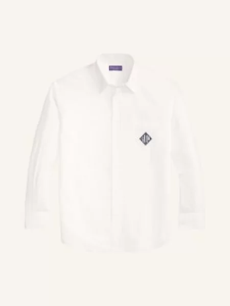 Ralph Lauren Purple Label Košile Relaxed Fit režná / tmavě modrá