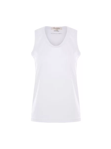 Top Comme Des Garcons z nadrukiem biały