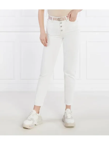 Calvin Klein Jeans Blugi | Mom Fit alb