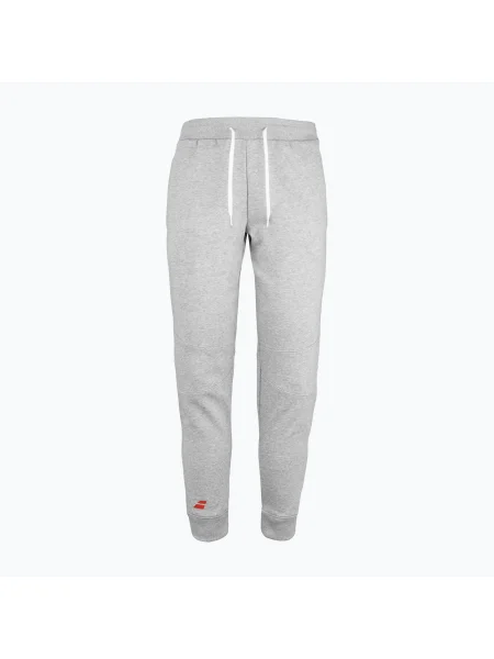 Kalhoty Babolat Exercise Jogger s vysokým pasem melírované šedé