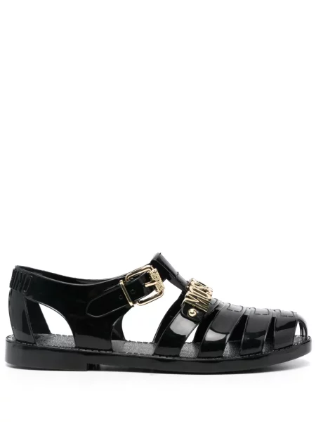 Sandale Moschino cu autograf negru