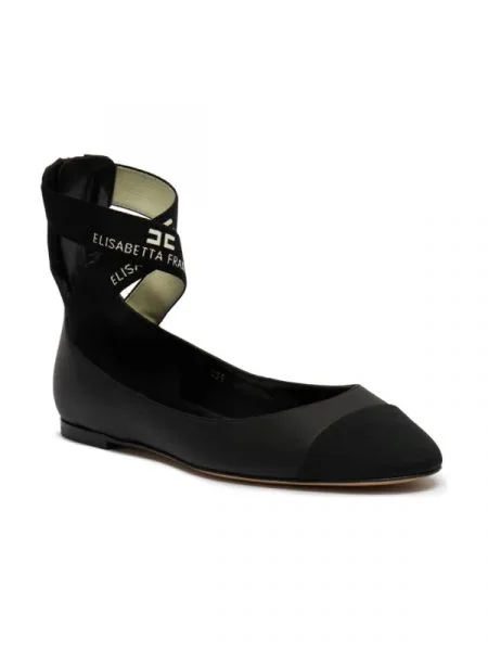 Elisabetta Franchi De piele balerini negru