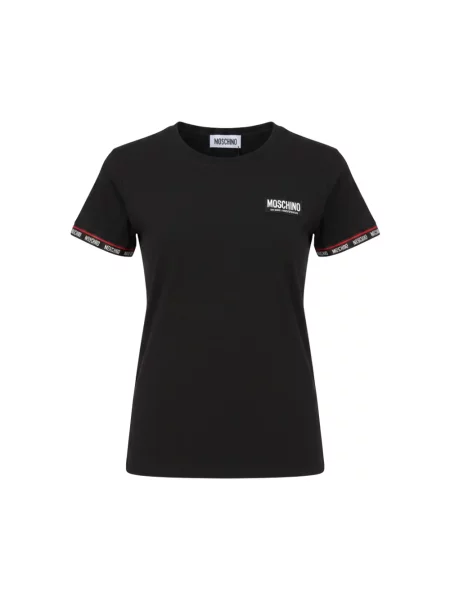 Koszulka Moschino z logo czarna