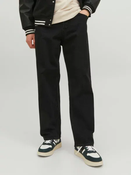 JACK & JONES Прямі джинси Без підкладки чорний