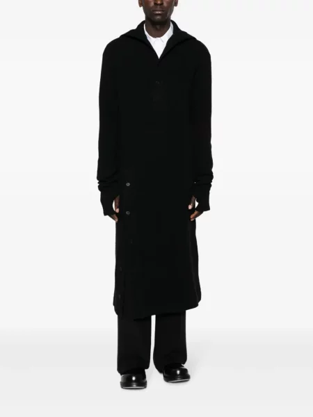 Жилетка Yohji Yamamoto с качулка черно