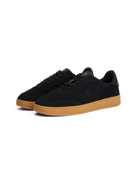 Tommy Hilfiger sneakers din piele întoarsă TH HERITAGE SNEAKER negru