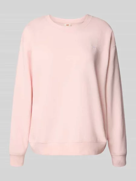 Bluza z prążkowanymi wykończeniami Levi's różowa