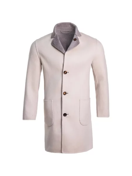 Palton Kiton din cașmir gri