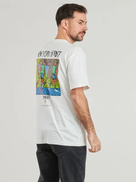 Tricou Only & Sons alb