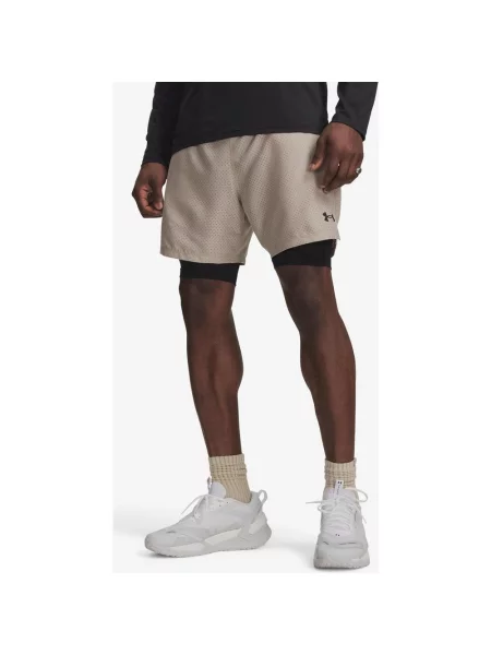 Szorty damskie Under Armour Vanish Woven beżowo S czarne