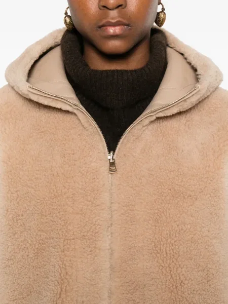 Geacă Maje cu glugă maro