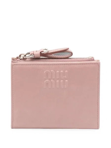 Portofel Miu Miu din piele roz