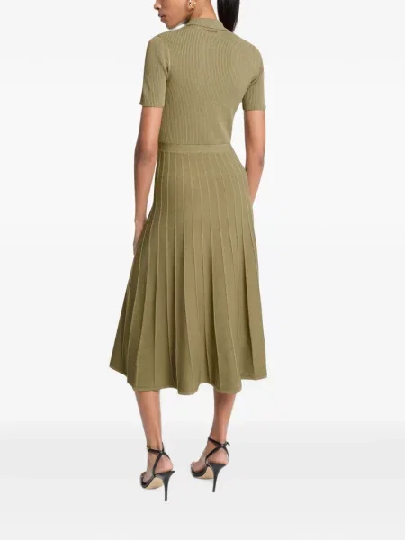 Rochie midi Michael Kors tricotate verde