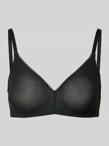 Biustonosz w półprzezroczystym designie model Smooth' Hanro czarny