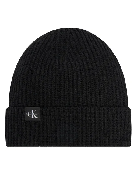 Шапка Calvin Klein Jeans Monogram черен