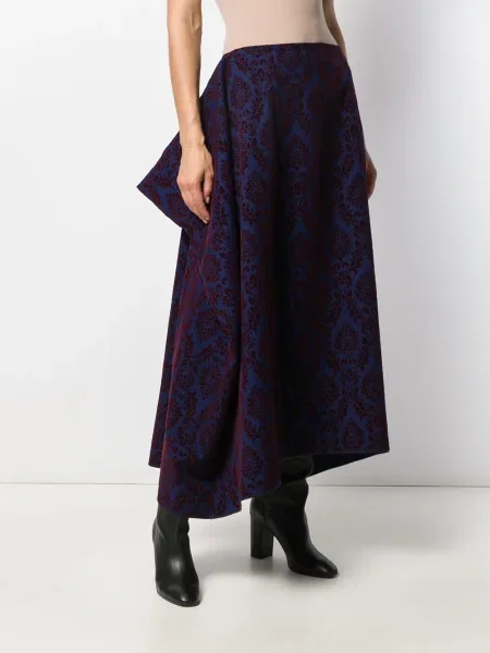 Midi sukně Comme Des Garçons Pre-owned po kolena modré